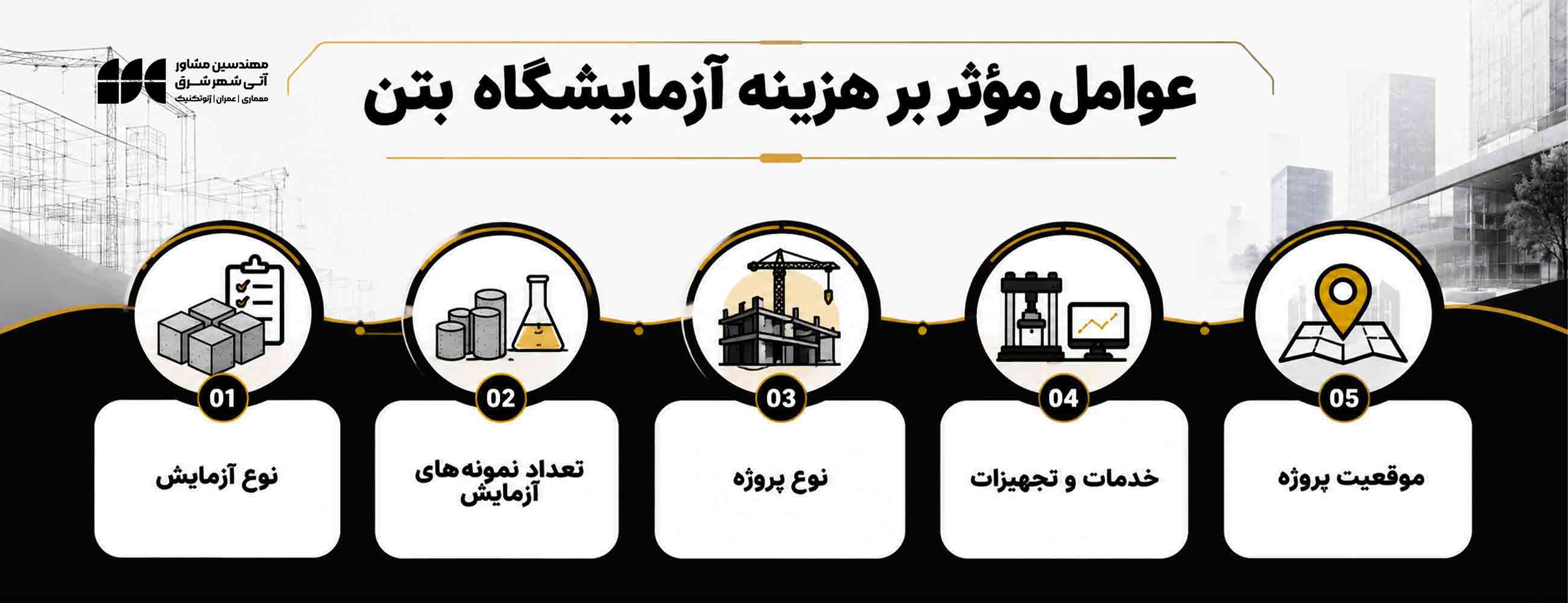 عوامل موثر بر هزینه آزمایش بتن