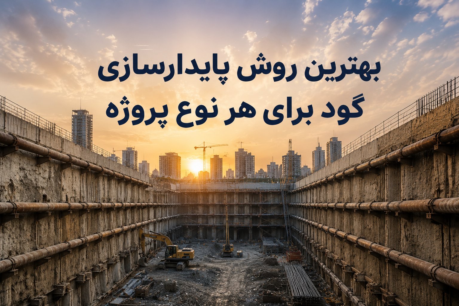روش های پایدارسازی گود | راهنمای انتخاب بهترین روش برای هر پروژه