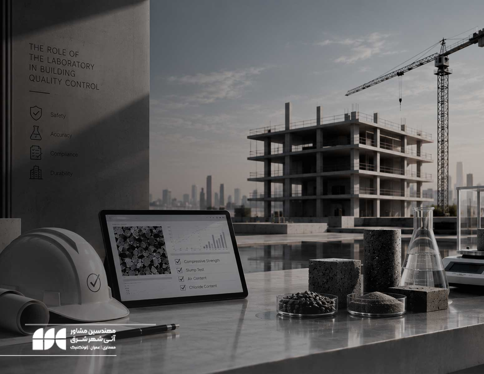 نقش آزمایشگاه در کنترل کیفیت ساختمان